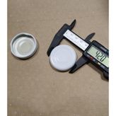 abnturk 10 Adet Cam Şişe Konserve Kavanoz Kapağı 42 mm Dış Çap 38 mm İç Çapı Silikonlu Küçük Metal Kapak