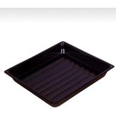 abnturk 27X38 cm Emaye Fırın Tepsisi Dikdörtgen Orta Boy - 28 cm - Siyah