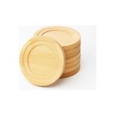 abnturk Yüksek Kaliteli 6lı Bambu Çay Tabağı - 0,263 ml