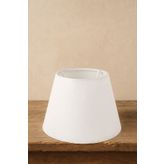 Abralight Hasır Beyaz Kumaş Abajur Başlığı 22cm