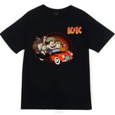 Ac-Dc Baskılı T-Shirt Siyah Xl