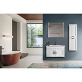 ACA Tasarım Parma 80CM Banyo Dolabı Takımı Boy Dolapsız - Beyaz
