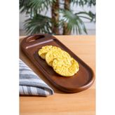 Acar 37x15 cm Akasya Ahşap Oval Sunum Tabak