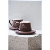 Acar 7459 Blush 2'li Kahve Fincan Takımı Bordo - 90 ml