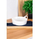 Acar Bianco Perla 21 cm Oval Kulplu Kase