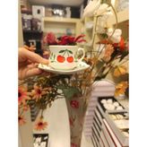 Acar Cherry 6 Kişilik Porselen Kahve Fincan Takımı - 90 ml - 12 Adet