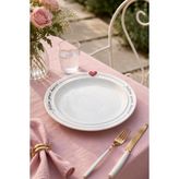 Acar Cuore Kalpli Servis Tabağı-26 cm - Beyaz