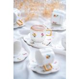 ACAR Iris 6 Kişilik Kahve Fincanı Takımı - 90 ml