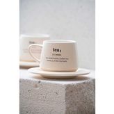 Acar Kal-07458/12 Blush 2 Kişilik 200 Ml Kahve Fincan Takımı - Krem