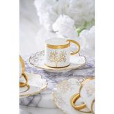 Acar Kıeran Gold 6 Kişilik Kahve Fincanı Takımı Hxf-06801