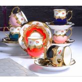 Acar Porselen Braxton Vintage 6 Kişilik Kahve Fincan Takımı 90 ml - 12 Adet