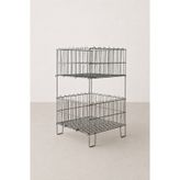 Acar Raf Katlanır Sepet Çift Katlı Tel Sepet 53x53 Cm