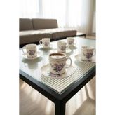 Acar Rosella 6 Kişilik Porselen Kahve Fincan Takımı - 100 ml - Renkli