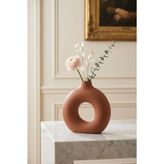 Acar Terra Luxe Halka Vazo Turuncu - 29 cm