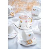 Acar Vivian 6 Kişilik Kahve Fincanı Takımı 90 Ml 06045