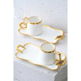 Acar Wisper 2 Kişilik Kahve Fincanı Takımı - 90 ml Gold