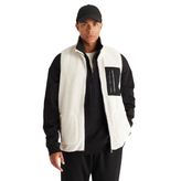 AC&Co/Altınyıldız Classics Erkek Standart Fit Normal Kesim Dik Yaka Sherpa Polar Yelek
