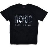 Ac?dc Baskılı Unisex Siyah T-Shirt