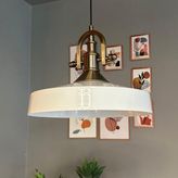 Açe Beyaz Tekli Gemici Eskitme Başlık Avize Retro Sarkıt Ofis Showroom Salon Mutfak Avizeleri