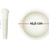 Achem 100 mm Porselen Havan