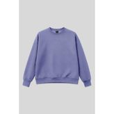 Açık Eflatun Basic O Yaka Oversize Kadın Sweatshirt - 97053 - M