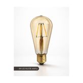 ACK 4W LED Rustik Ampul ST64, 2700K Sarı Işık, E27 Duy