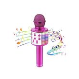 ACL Karaoke Mikrofon Pembe Speaker Bluetooth