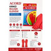 Acord Kırmızı Bulaşık Eldiveni L Beden