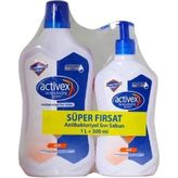 Activex Antibakteriyel Sıvı Sabun 1 Lt + 500 Ml Hediyeli