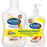 Activex Sıvı Sabun Aktif 1 Lt+ 500 ml Hediye