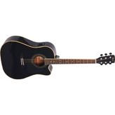 AD880CEBK Elektro Akustik Gitar, Siyah, Ladin Kapak, Arka &y