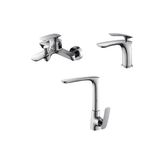 Adalı Store Banyo Lavabo Evye Batarya Seti, Modern - Ahşap - Bej