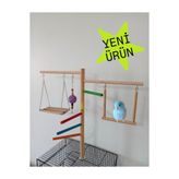 ADAPATİ PET AHŞAP KUŞ OYUN TÜNEĞİ