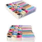 Adarya 31 Gözlü Beyaz Çekmece Düzenleyici Petek Ve Cepli Organizer Ebatları 42x32x11 cm - 1 Adet