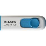 Adata C008-64GB Usb2.0 Classic (White + Blue) Flash Bellek
