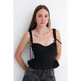 Addax Bağlama Detaylı Korse Bluz A02952