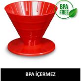 Addis Ababa Coffee V60 Dripper BPA İçermeyen Polipropilen Materyal ile Kolay Kahve Demleme