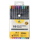 Adel 10 Renk 0,4 mm Fineliner Kalem