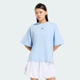 Adidas 3 Stripes Studio Kadın Tişört - M - Mavi
