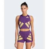 adidas Adizero Road to Records Crop Top Kadın Mor Atlet - KA6124-001
