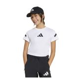 adidas Baskılı Beyaz - Siyah Kız Çocuk T-Shirt JD1317-JG Z.N.E BABY T