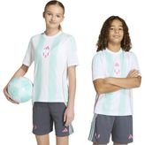 Adidas Çizgili Beyaz Erkek Çocuk T-Shirt KD6405 Messı Tr Jsy Y - 176 cm