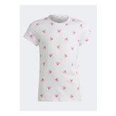 Adidas IB8918 Beyaz Desenli Kız Çocuk T-shirt