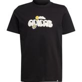 Adidas IZ0418 Siyah Doodle Pack Günlük Çocuk T-Shirt