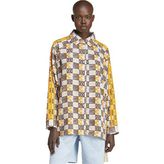 Adidas JC6156 Ls Aop Shirt Çok Renkli Günlük Kadın Gömlek