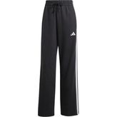 Adidas JW7182 Siyah - Beyaz Sportswear Essentials 3-Stripes Open Hem French Terry Pants