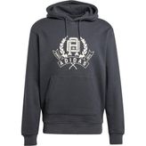 Adidas Lifestyle JX8186 Varsity Loose Gri Erkek Kapüşonlu Üst