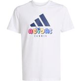 Adidas Performance KB9452 Tennis Category Graphic Çocuk Tişörtü - 11 - 12 Yaş - Beyaz