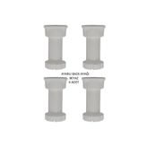 Adilon Ayarlanabilir Plastik Baza Ayağı 10-15 Cm, Beyaz, Çok Amaçlı Dolap Ayağı (4 Adet)