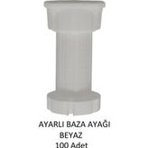 Adilon Ayarlanabilir Plastik Baza Ayağı 10-15 Cm, Çok Amaçlı Dolap Ayağı 100 Adet